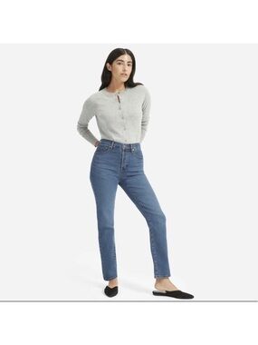 Everlane High-Rise Slim-Straight Ankle Jeans